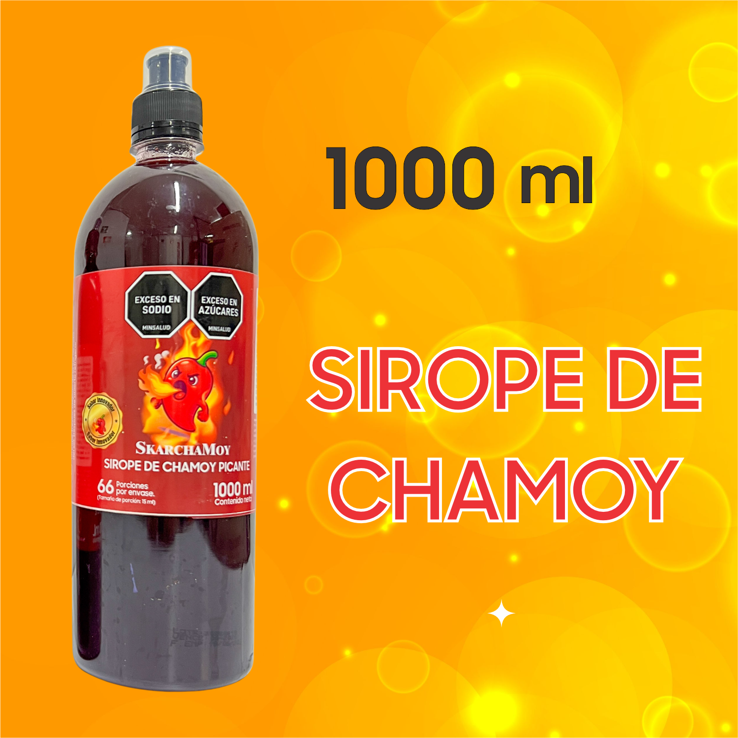 Bolsa Skarcha skarchamoy 1000ml — escarchador para bordes de cocteles, fondo blanco